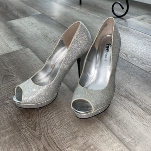 silver heels